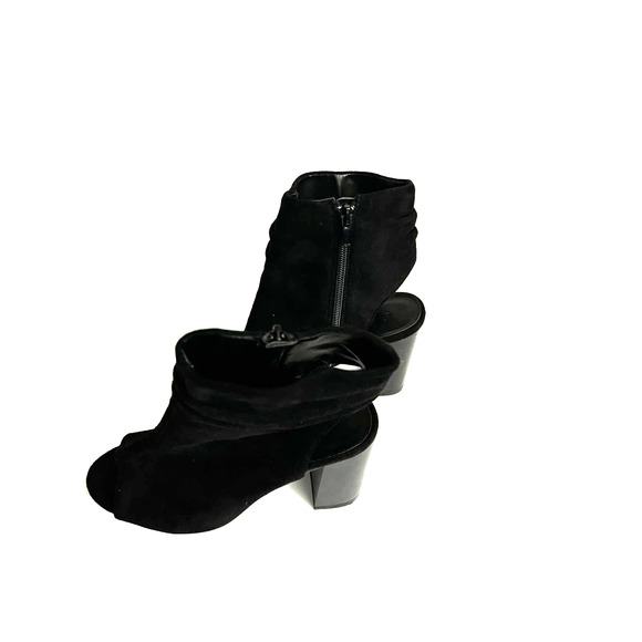 CHARLOTTE RUSSE Peep Toe Sling Back Heeled Boots (Size 7) - Picture 5 of 10